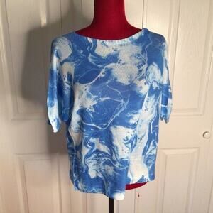 Moda Italia Italian Cotton  Knit top/Blouse sz Medium